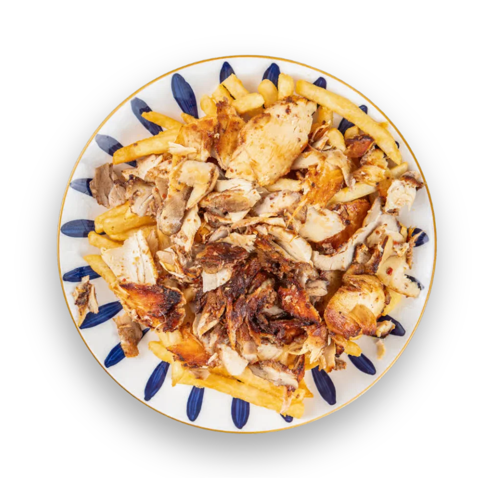 Chicken Shawarma on Fries Albash Shawarma Authentic Middle Eastern Shawarma Hamilton Near Me