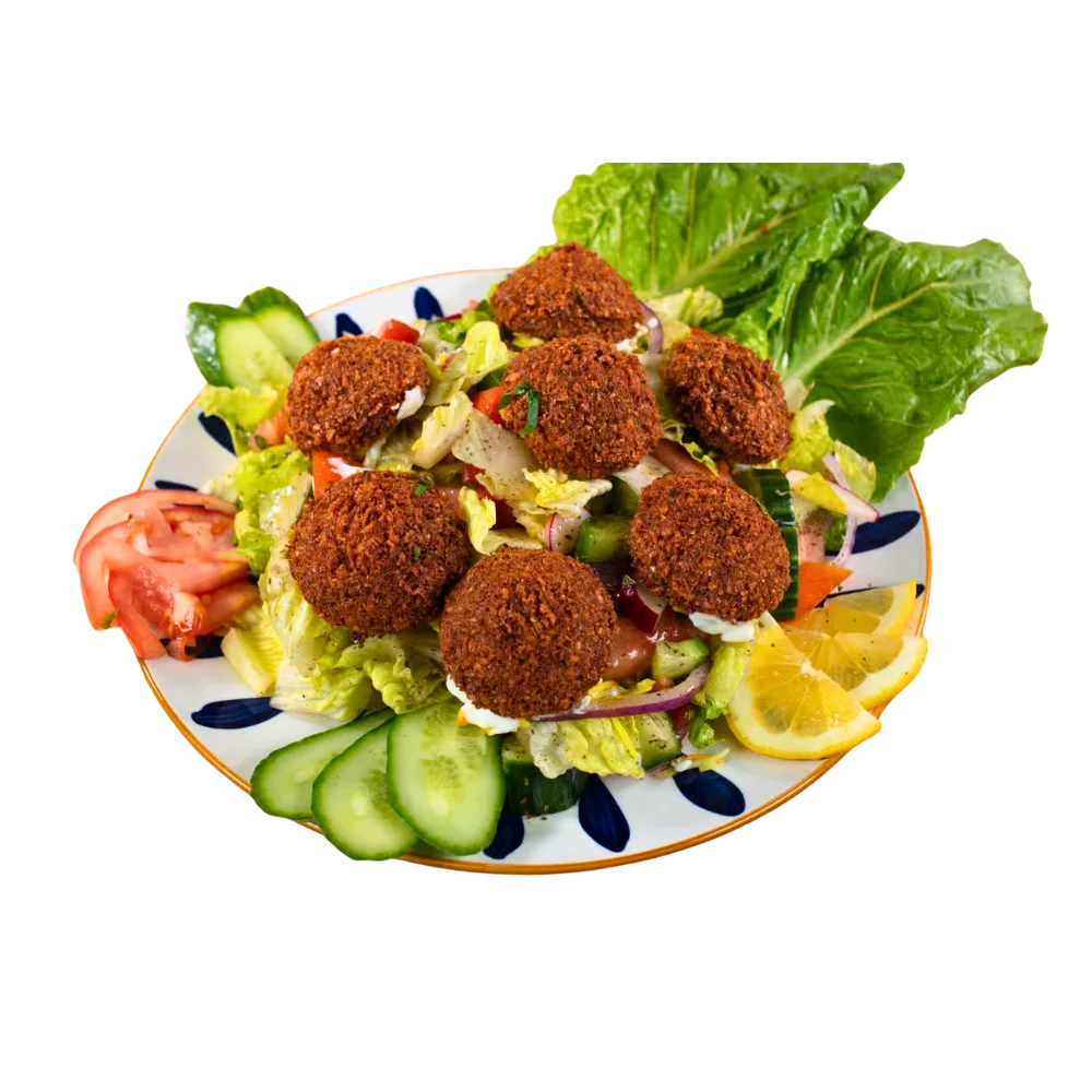 Falafel Salad Hamilton Albash Shawarma Authentic Middle Eastern Shawarma Near Me